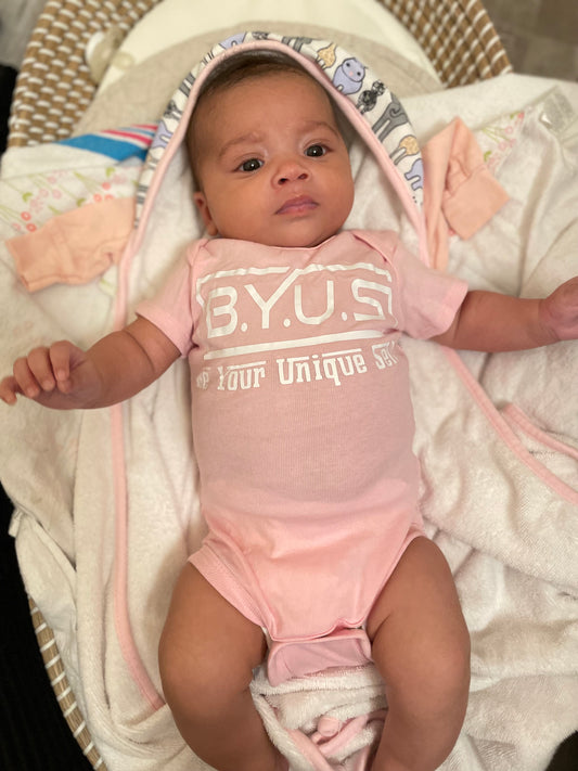 "Be Your Unique Self" Onesie - B.Y.U.S. Apparel and More