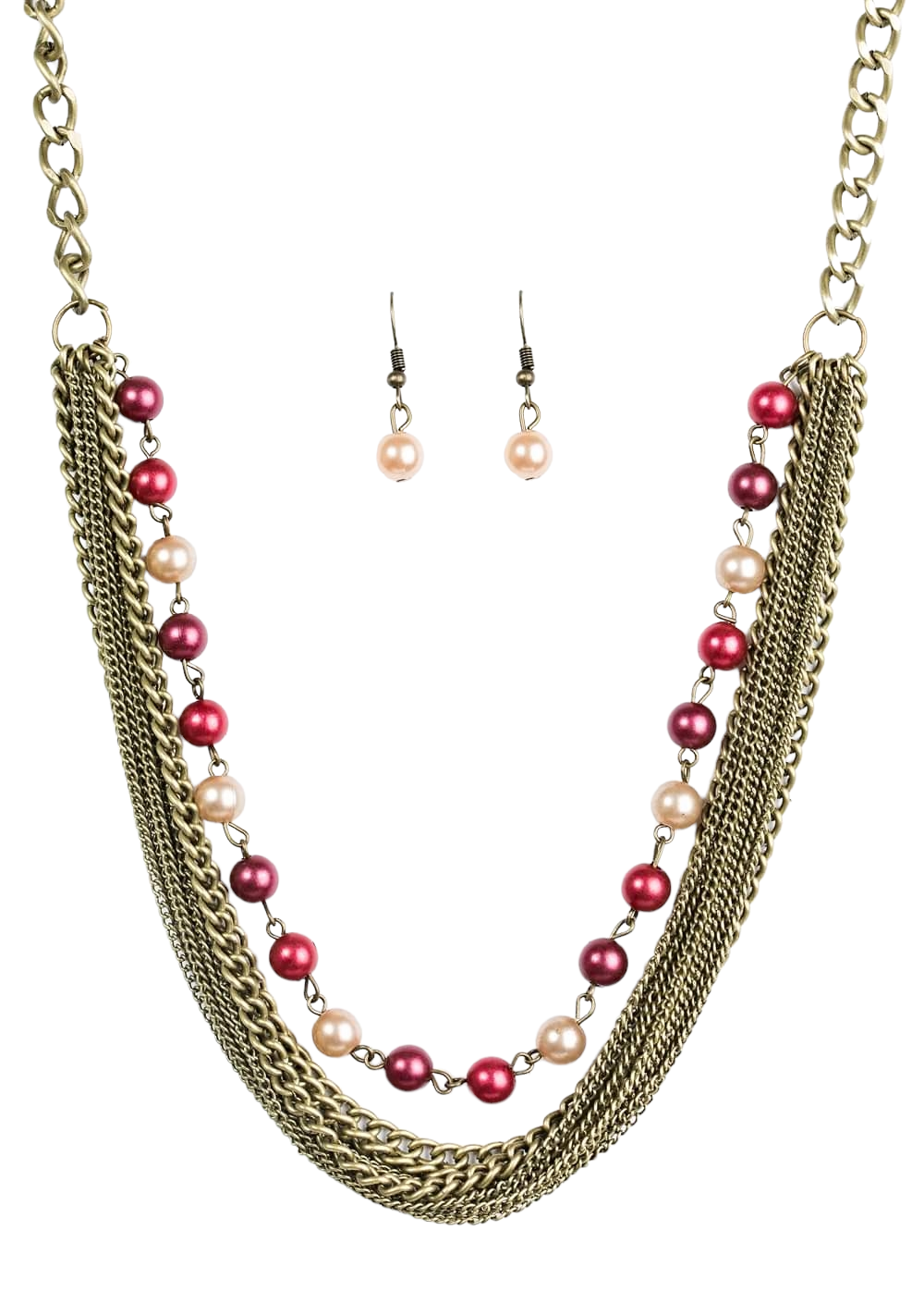 Pearl Chain Necklace Set - B.Y.U.S. Apparel and More