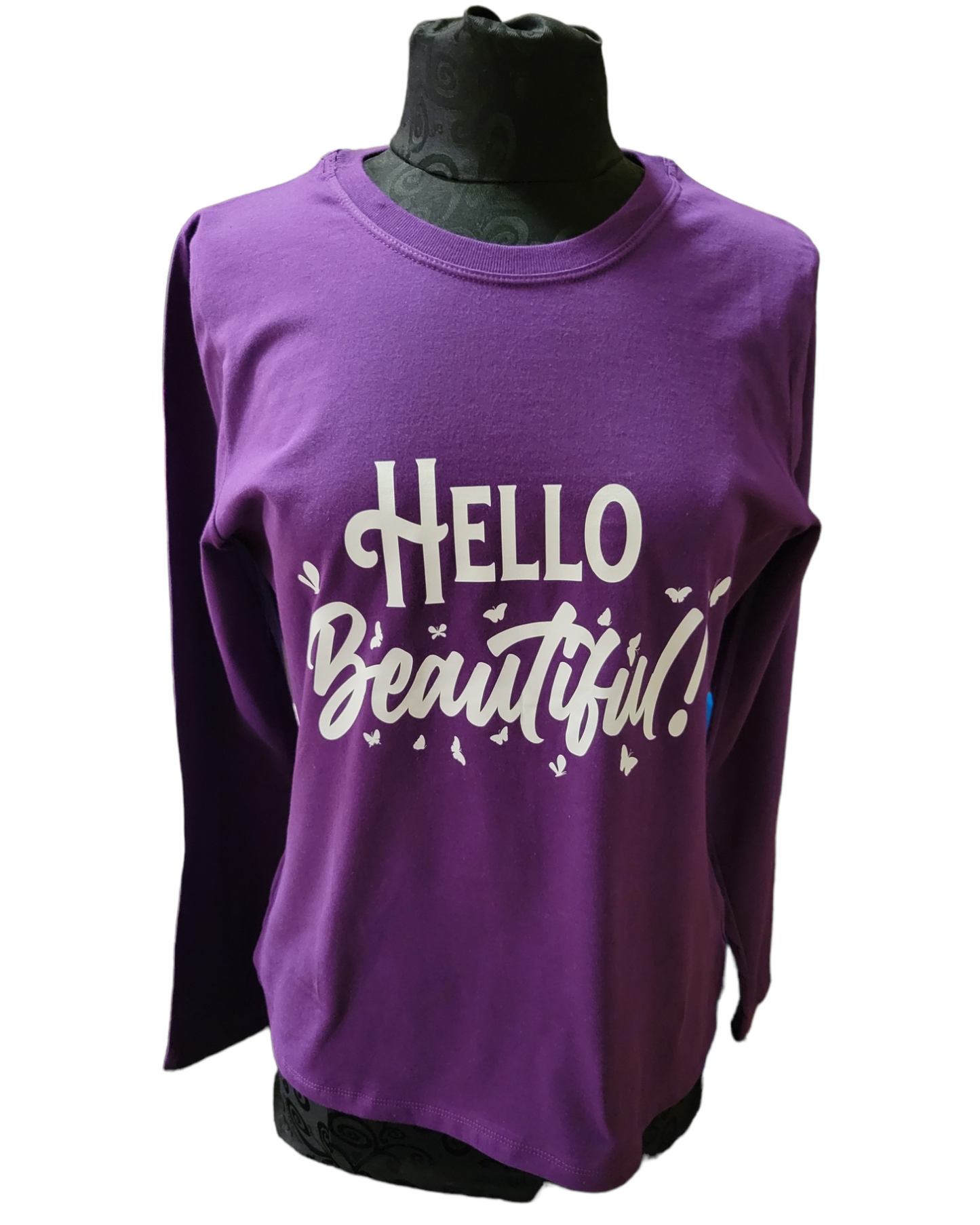 "Hello Beautiful" Long-Sleeve T-Shirt - B.Y.U.S. Apparel and More