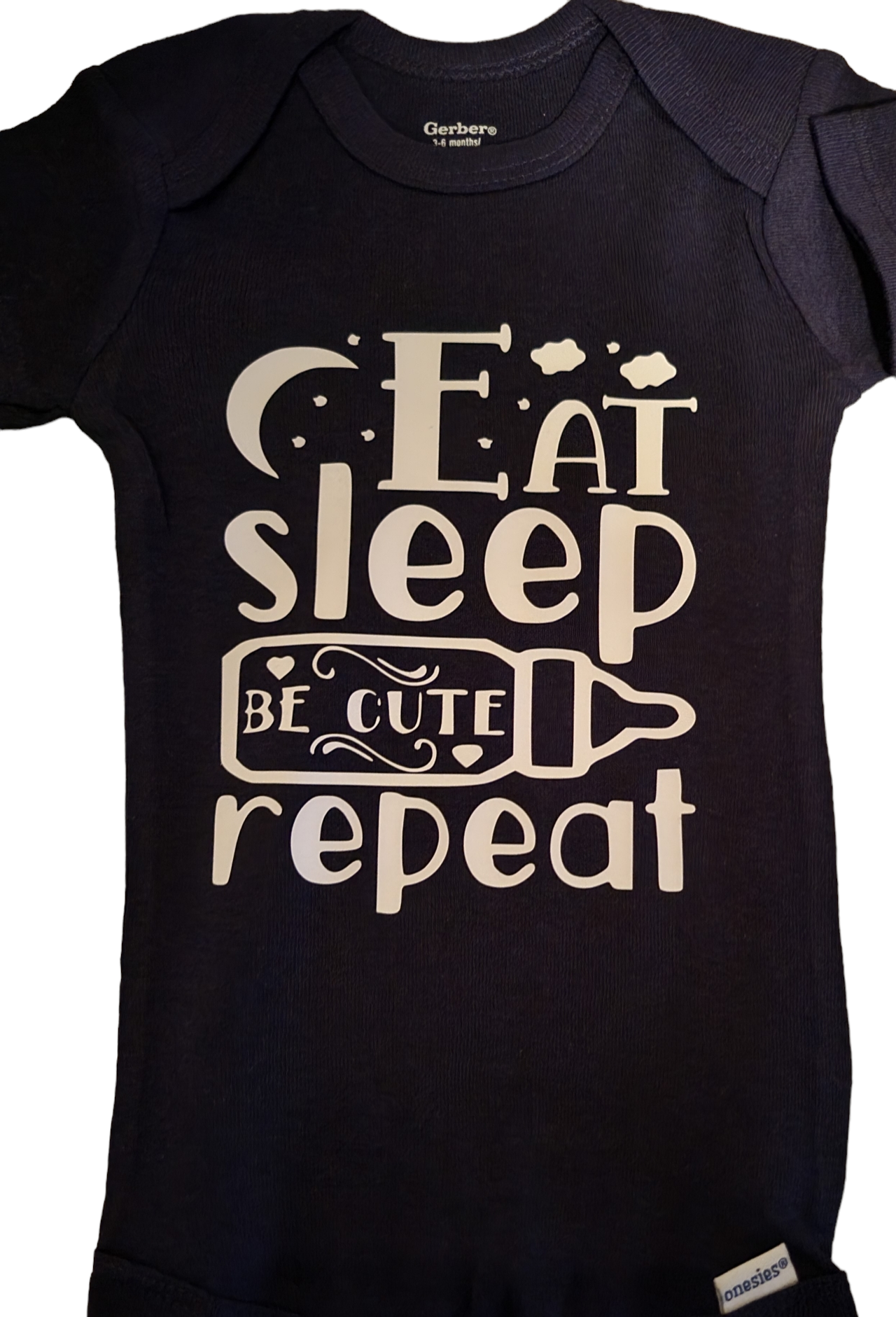 "Eat, Sleep, Be Cute and Repeat" Onesie - B.Y.U.S. Apparel and More