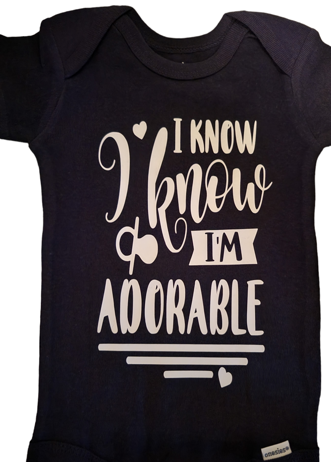 "I Know I'm Adorable" Onesie - B.Y.U.S. Apparel and More