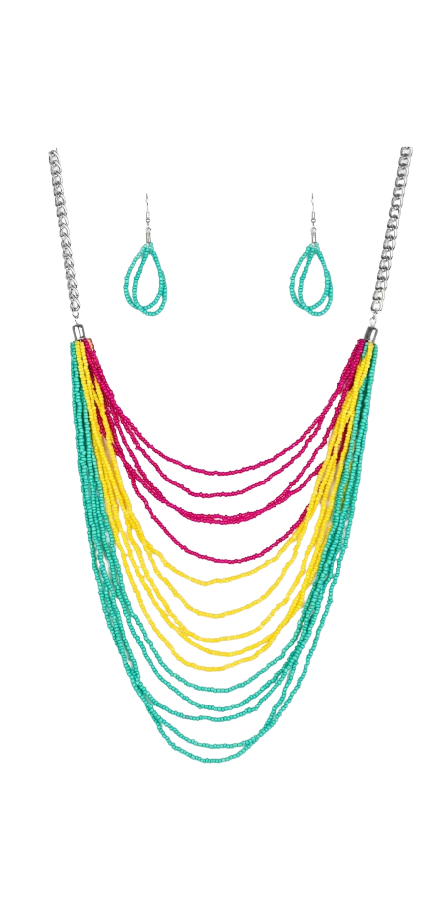 Taste the Rainbow Seabead Necklace Set - B.Y.U.S. Apparel and More