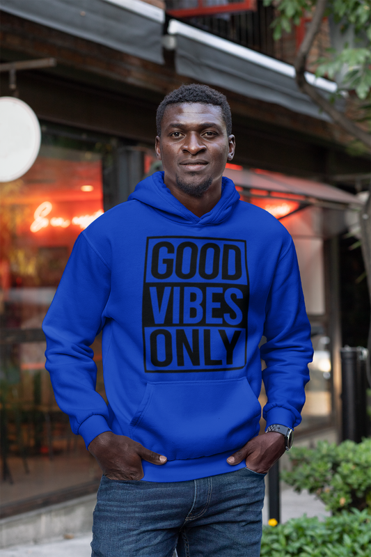 "Good Vibes!" Hooded Sweatshirt - B.Y.U.S. Apparel and More