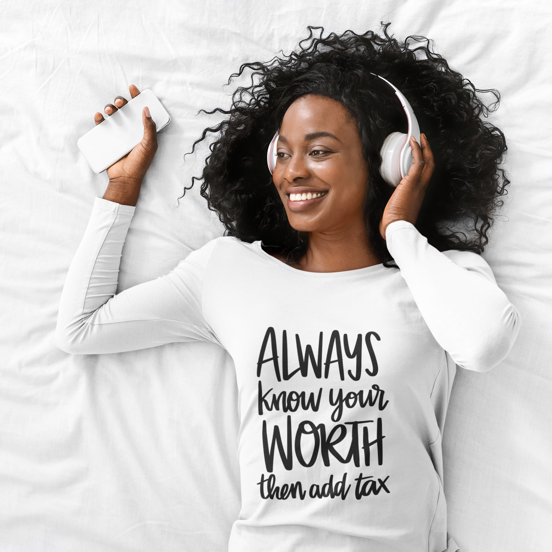 "Know Your Worth, Then Add Tax" T-Shirt - B.Y.U.S. Apparel and More