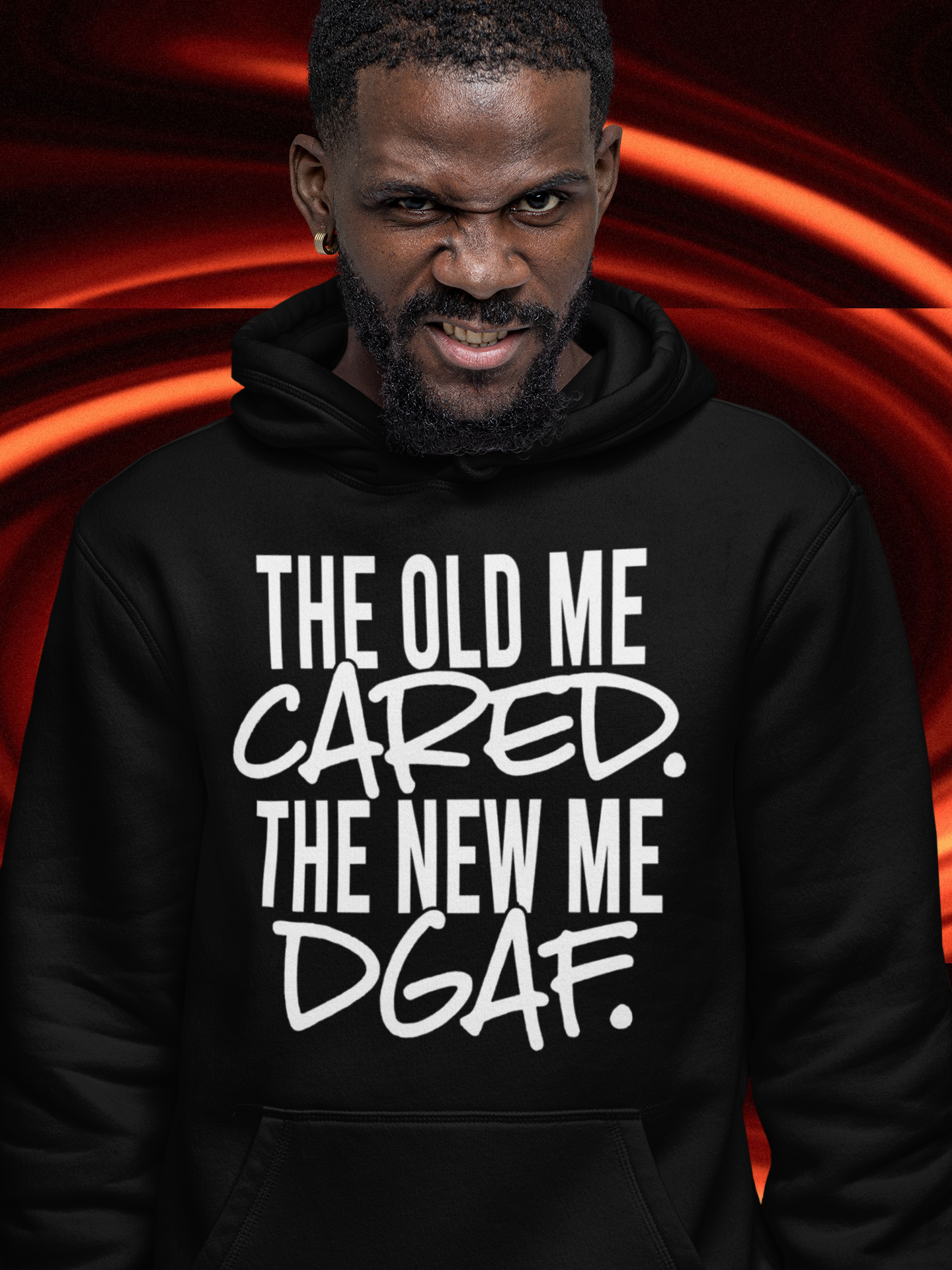 "The Old Me Cared. The New Me DGAF" Hoodie - B.Y.U.S. Apparel and More