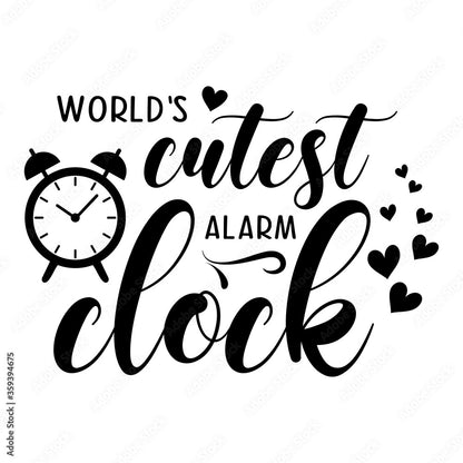 "World's Cutest Alarm Clock" Onesie - B.Y.U.S. Apparel and More