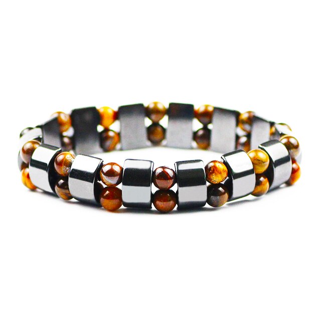 Tiger Eye and Hematite Bead Bracelet - B.Y.U.S. Apparel and More